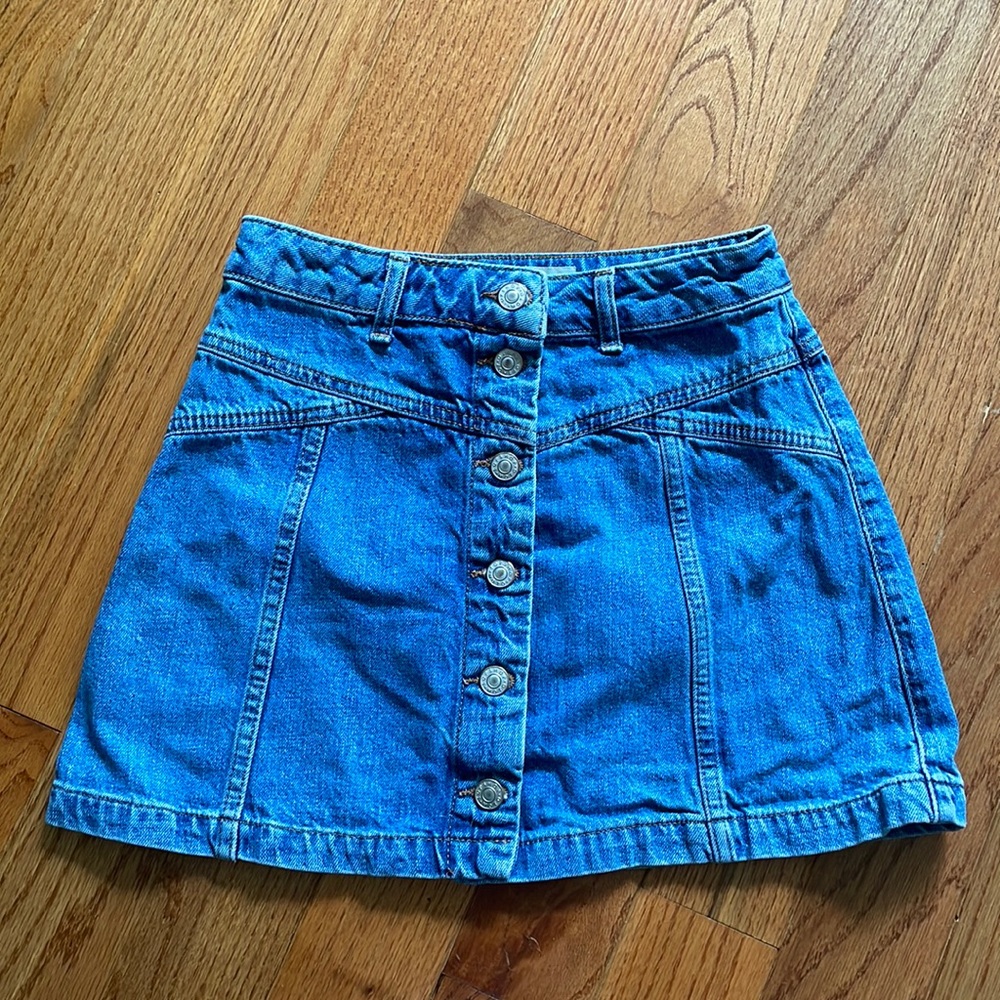 Topshop MOTO Petite Denim Skirt